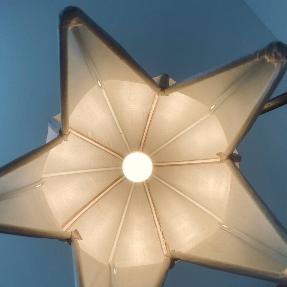 Brass floor lamp