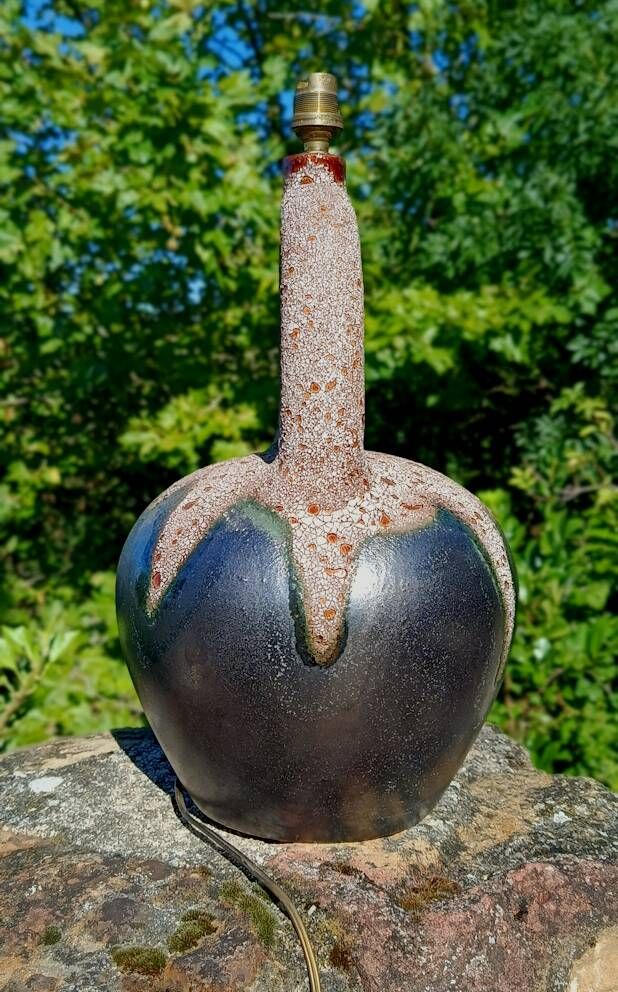 Pied de lampe en céramique fat lava