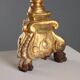 Antique carved and gilded wooden candelabrum, Italy, 19th century