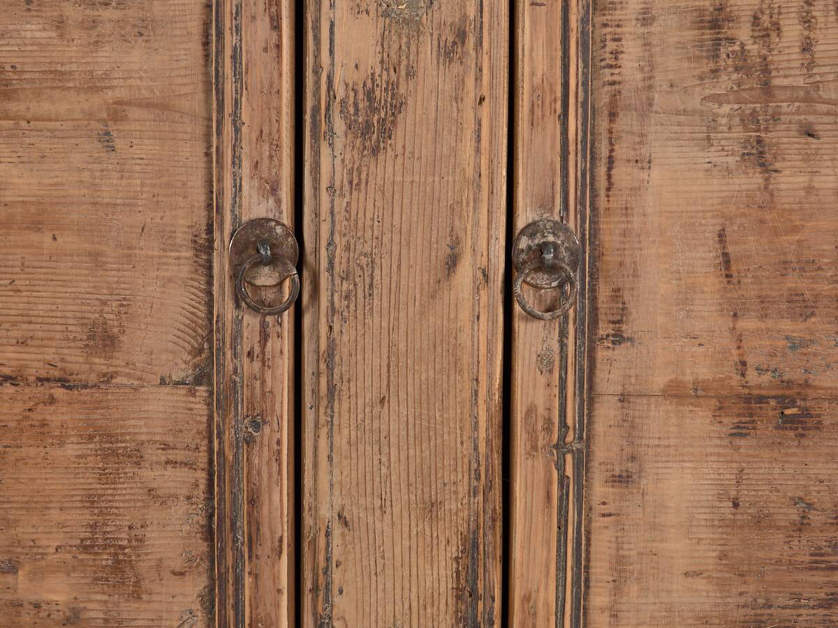 Antique wooden three-door sideboard (circa 1920)