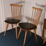 Pair of Baumann compass foot chairs