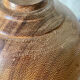 Carved solid wood lamp, vintage Art Deco 1930