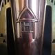 Pair of Jugendstil vases in copper and brass, German mark GBN