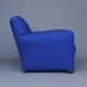 Royal blue wool club chair armchair. 1930s