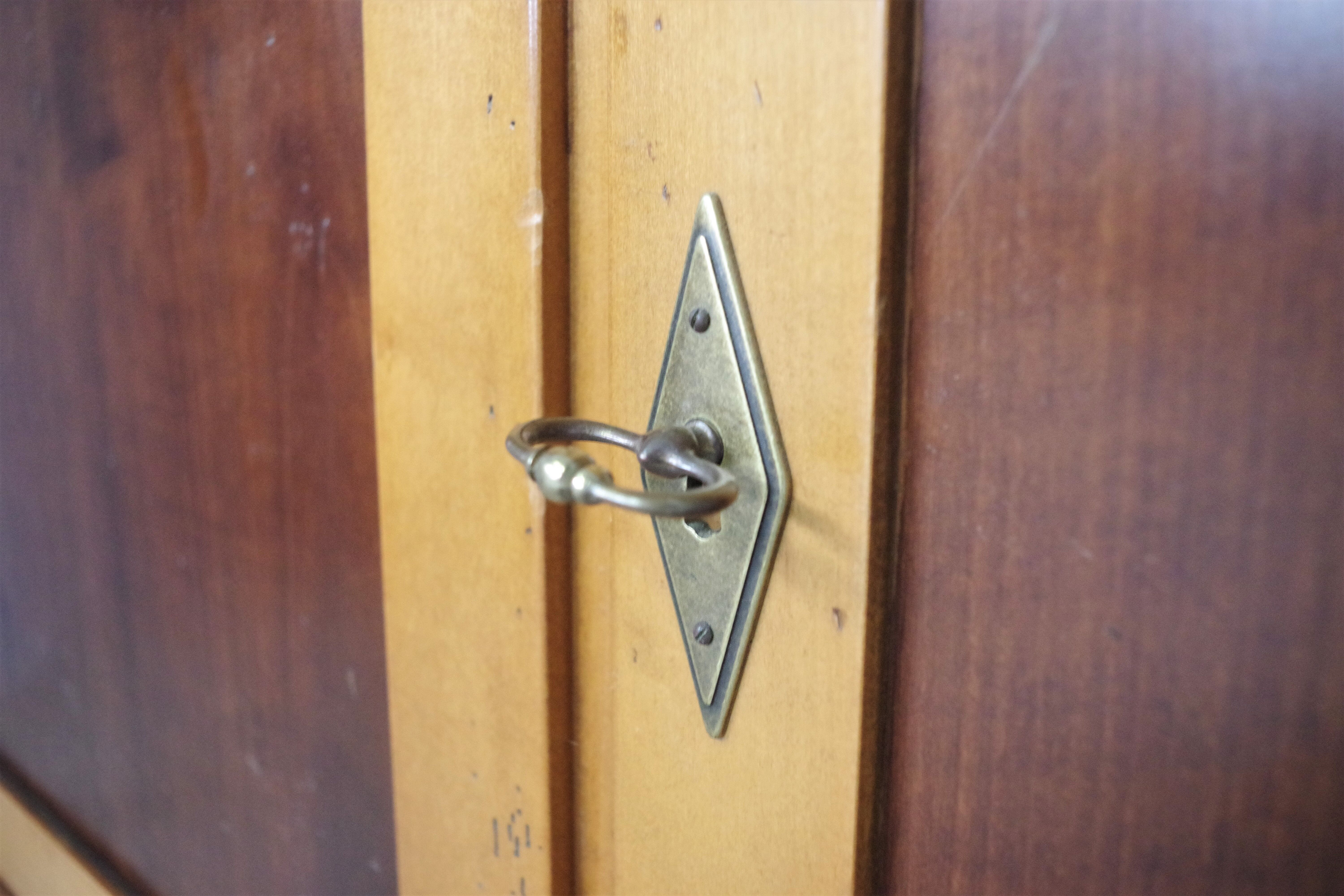 Corner beech furniture from the 1980s