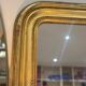 Miroir ancien Louis Philippe doré feuille d’or - 185 x 104 cm