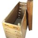 Antique wooden and leather gymnastic box with a jumping hill, 1930er