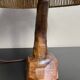 Wooden lamp by Olivier 70s