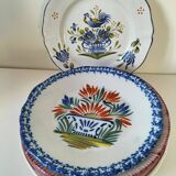 Rooster plates & baskets, earthenware in the spirit of a French bistro.