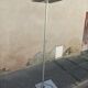 Vintage floor lamp grey metal