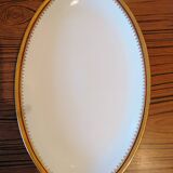 Oval serving dish and soup tureen in Limoges porcelain GDA ("Viviane")