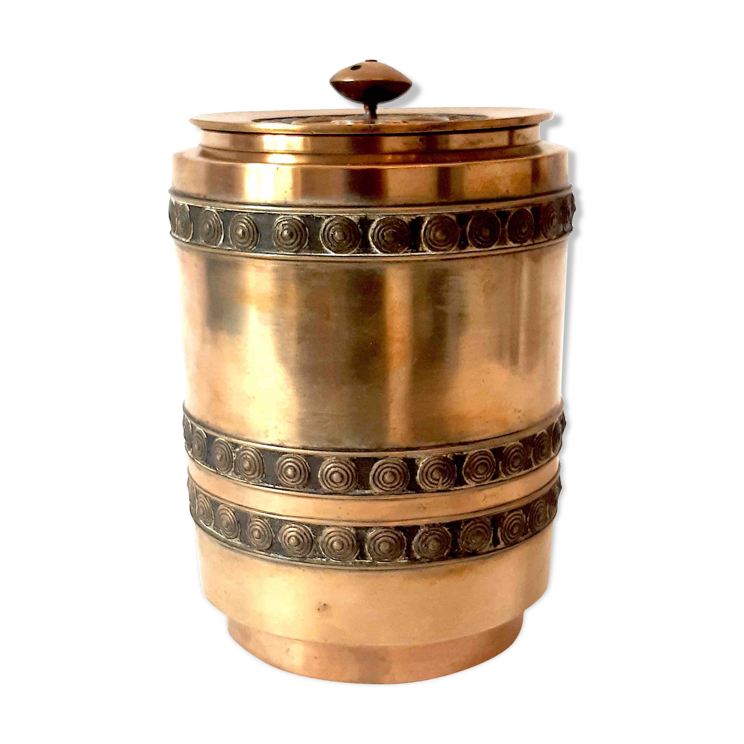 Brass jar with lid, oriental inspiration