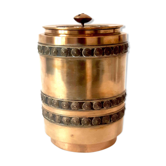 Brass jar with lid, oriental inspiration