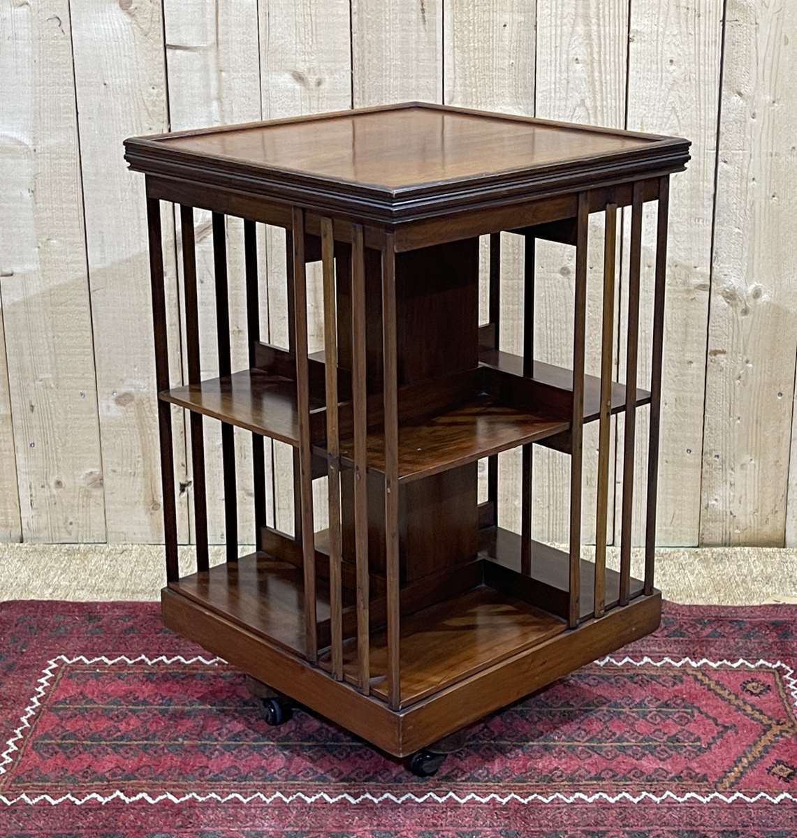 1930s mahogany revolving bookcase