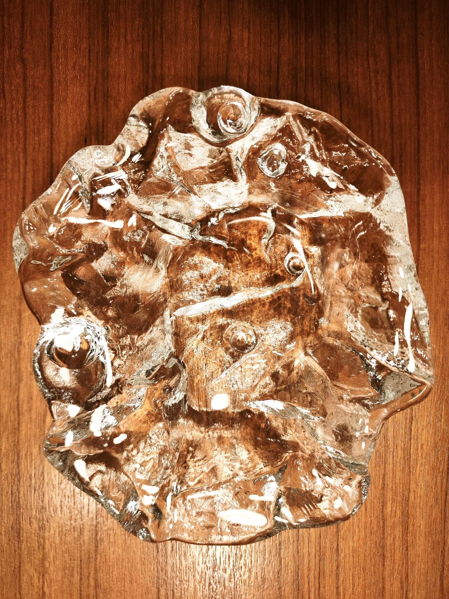 Snail-shaped pocket bowl / Fossil Jolanda Prinsen Walther Glass