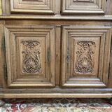 Buffet deux corps en chêne sculptée Renaissance