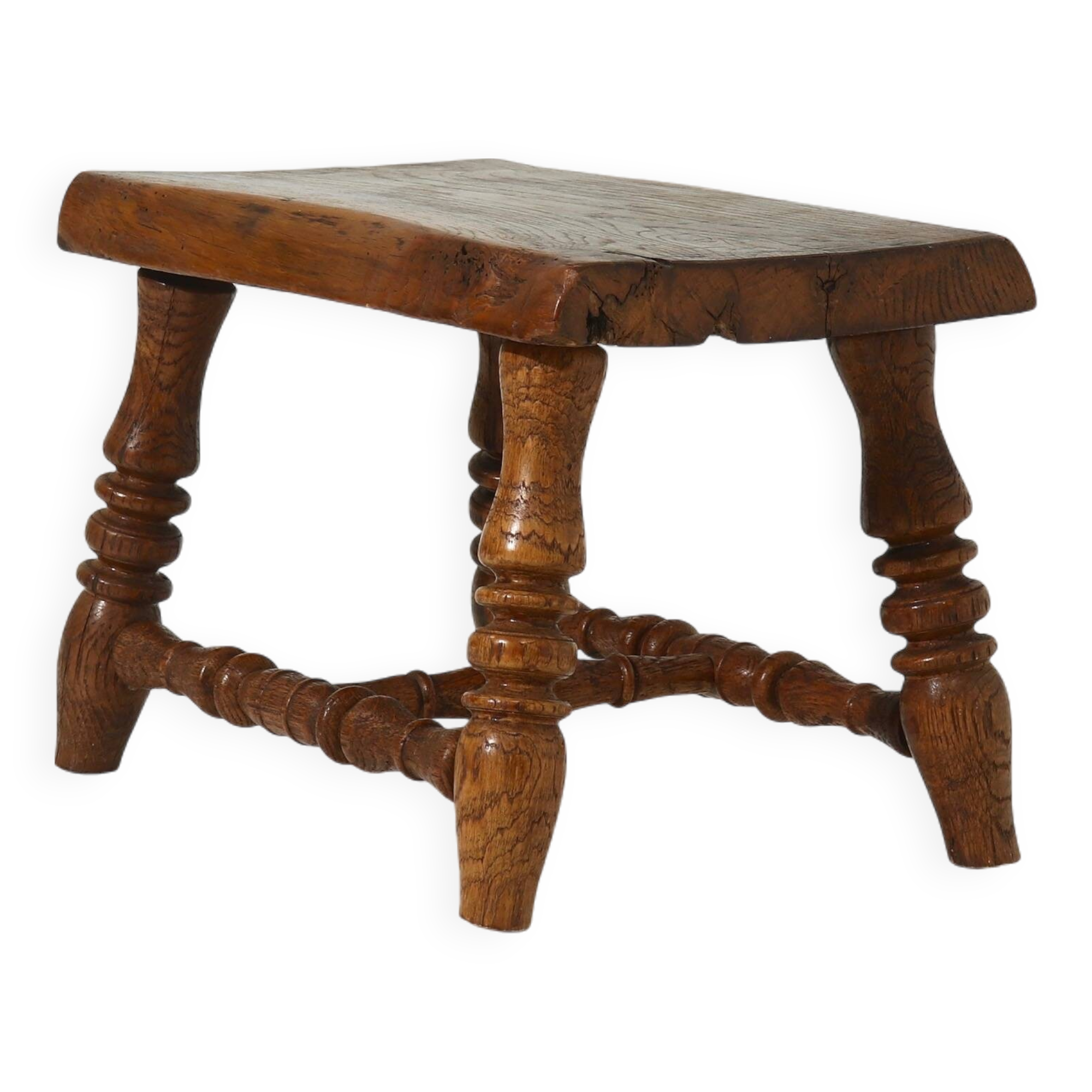 Alpine Chic Rustic Plant or Side Table 1950s