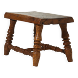 Alpine Chic Rustic Plant or Side Table 1950s
