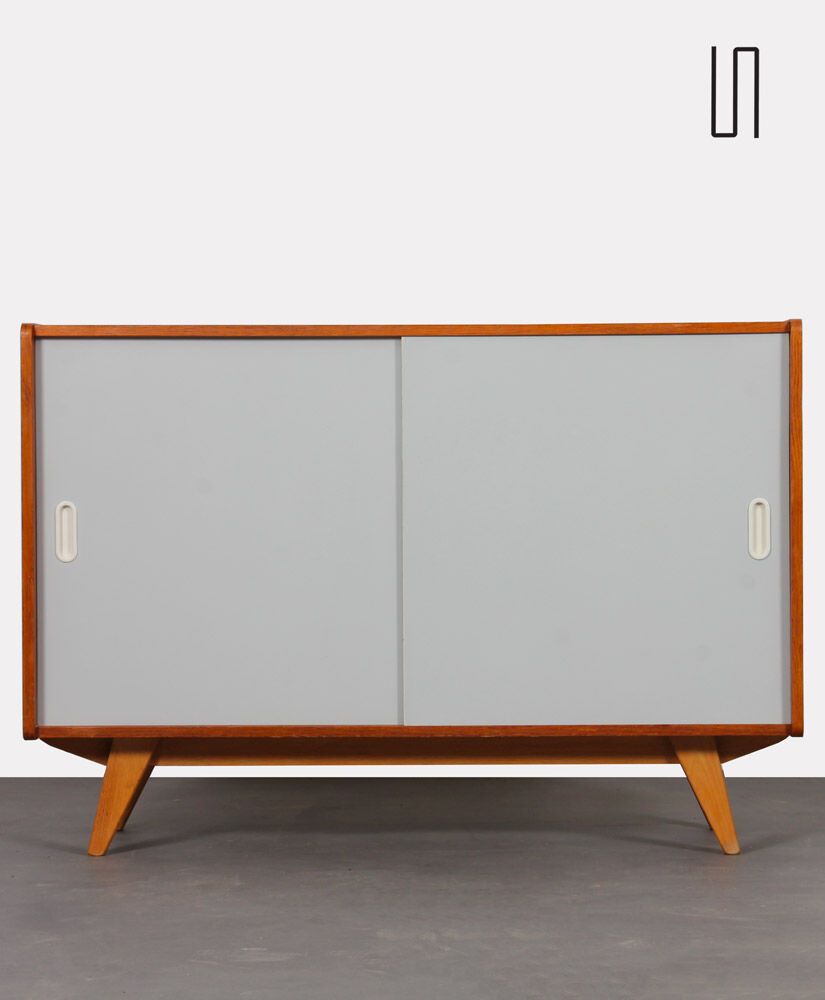 Vintage oak chest of drawers by Jiri Jiroutek, model U-452, 1960