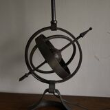 XXXL lamp 1960 neo-classical brutalist Astrolabe in iron by JP Ryckaert