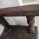 Gothic oak chest bench