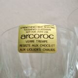 Suite of 6 Arcoroc glasses