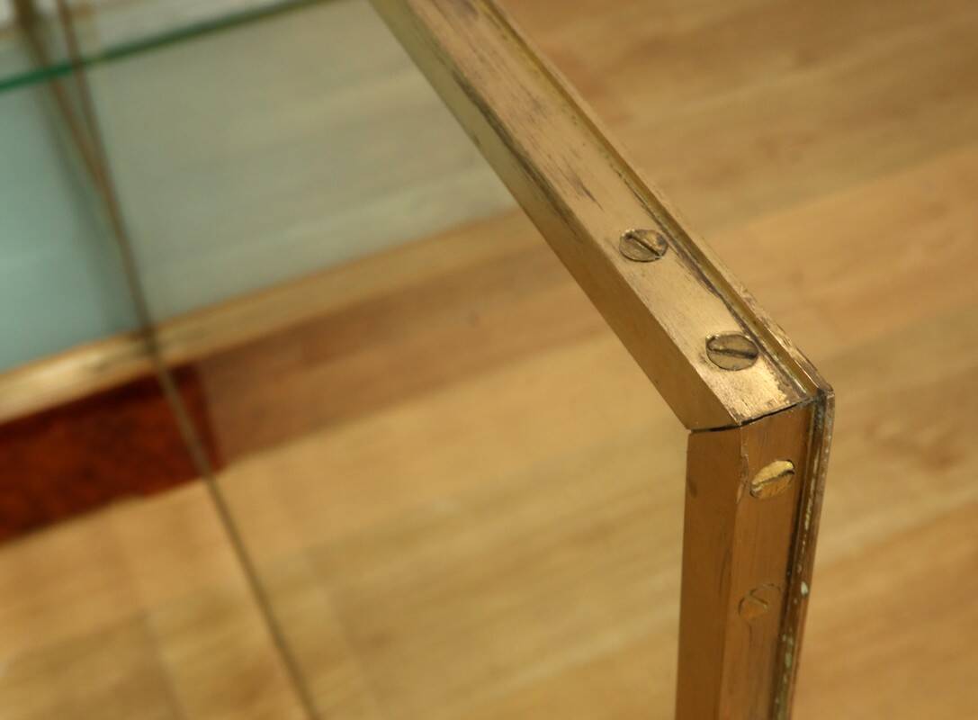 Display Cabinet in Brass and Elm – 1950