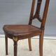 Chair canned 1900 marquetry and bronze louis XVI style