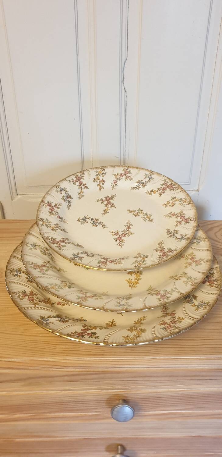 Three Louis XV dishes from Sarreguemines