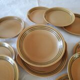 Sarreguemines stoneware service