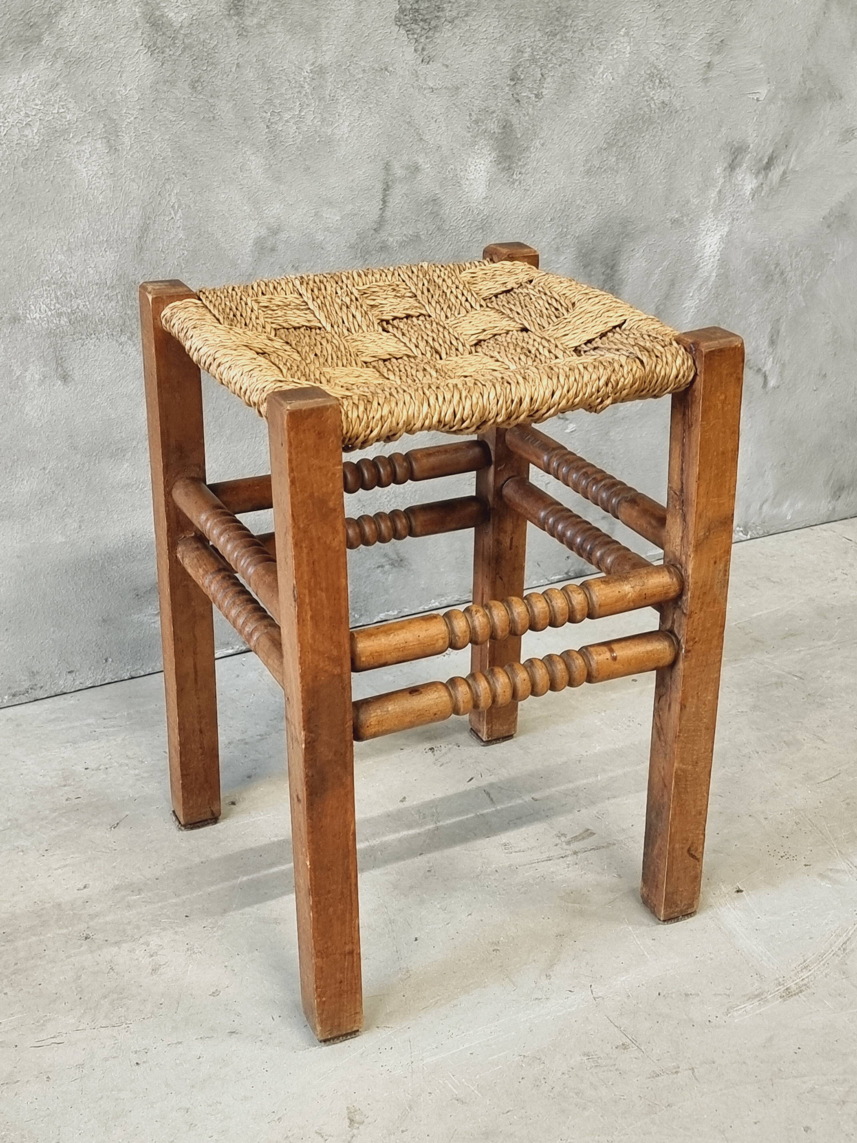 Vintage stool side table plant table