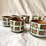 Boch La Louvière coffee service and dessert plates - Bernadette series, 1966