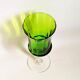 Emerald green chalice Empoli 70s Height 32 cm