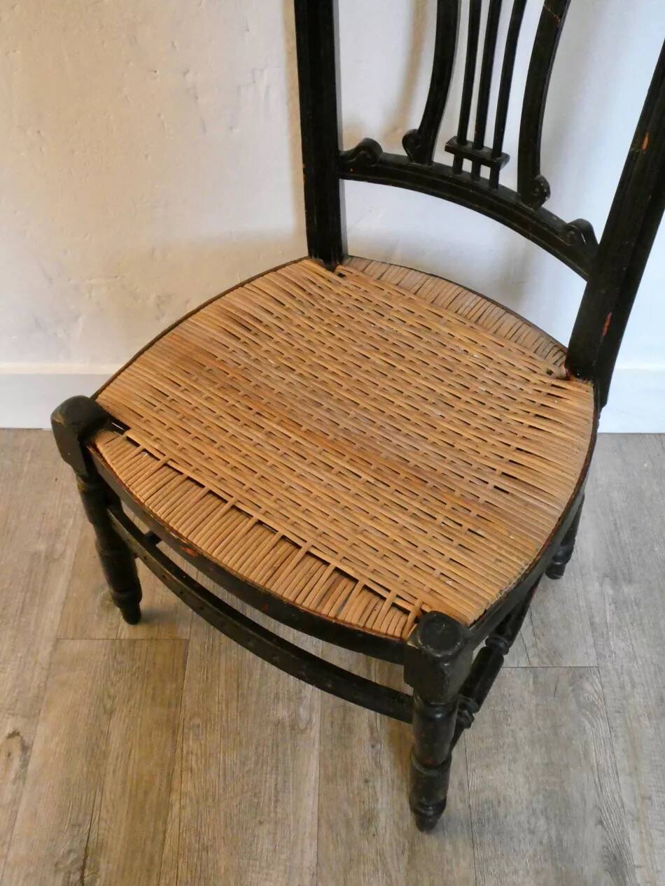 Provençal nursing chair with caned seat, around 1900