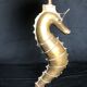 Vintage brass seahorse lamp