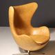 Egg chair model 3316 modern leather Arne Jacobsen 1990s Denmark