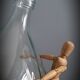 Demijohn 10L transparent round
