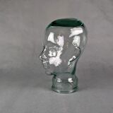 Glass head, hat holder or decoration, 70s-80s