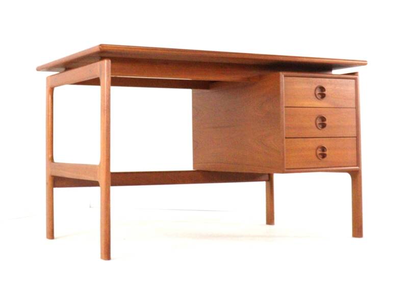Bureau pour femme Gasvig / GV Møbler - design danois - teck - moderne du milieu du siècle