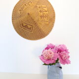 Vintage Chinese hat, bohemian wall decoration