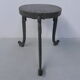 Art Nouveau stool on 3 cast iron legs