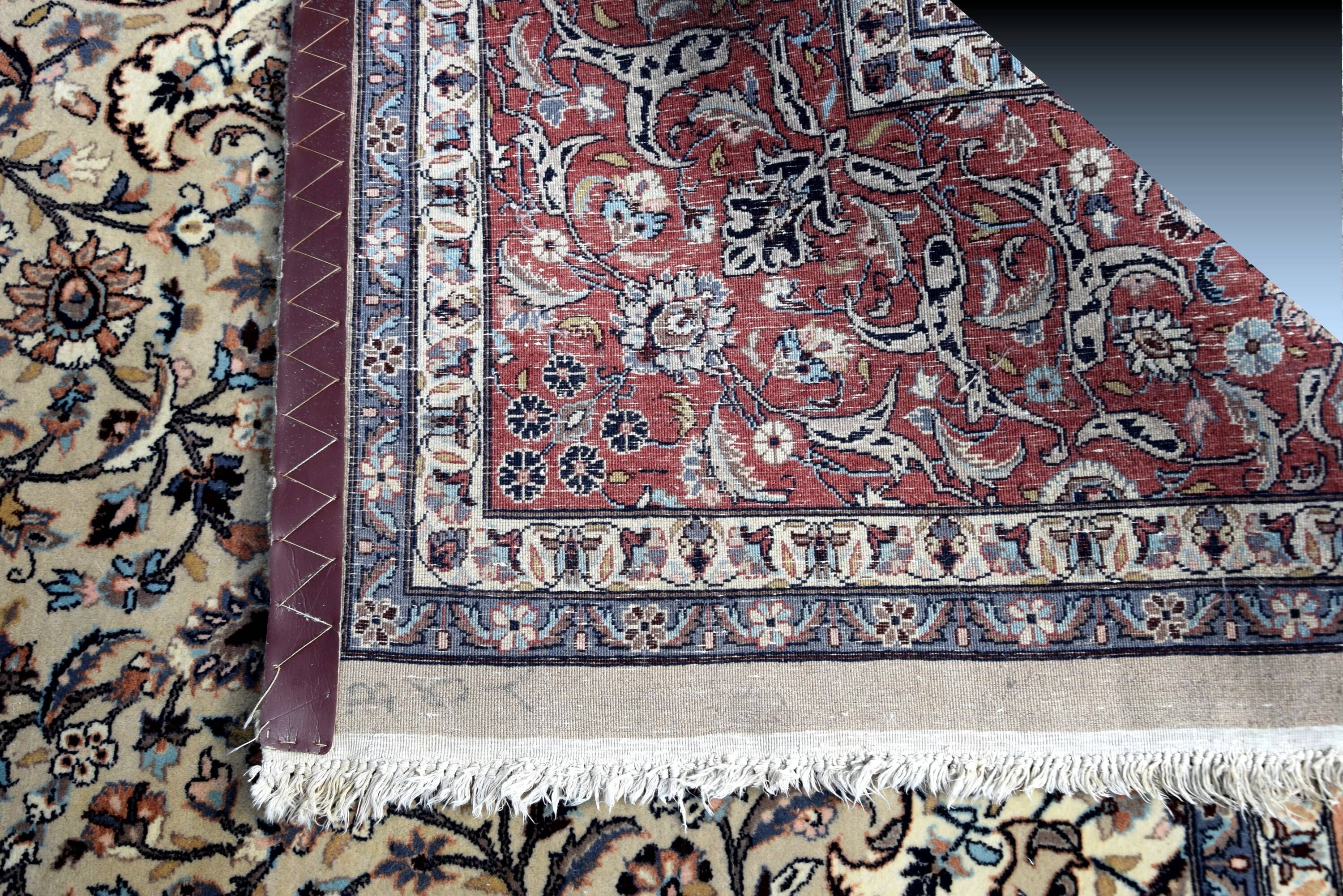 Large persian oriental carpet kashan iran - 275 x 375 cm