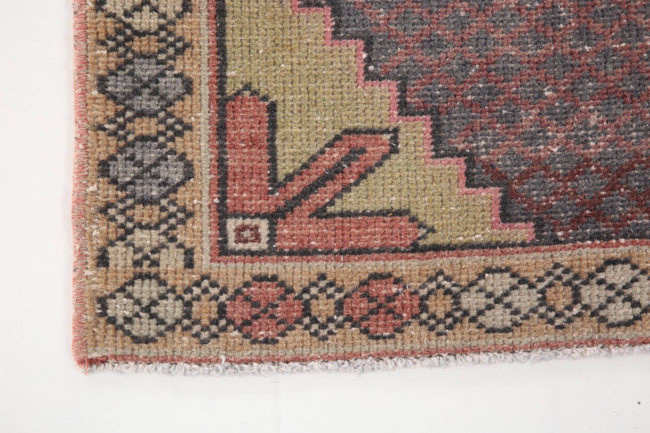 Tapis oriental persan vintage terracotta