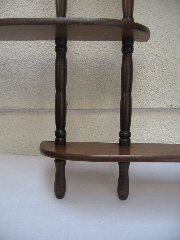 Wooden wall shelf
