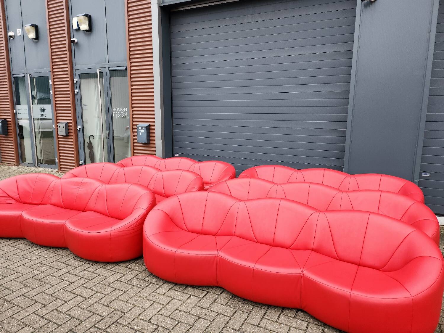 Ligne Roset - (6) pumpkin 3-seater sofa by Pierre Paulin