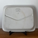 Vintage lot of two compartmentalised plates, decor Monique St Marc.