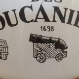 Set of 2 mugs metal enamelled 50s