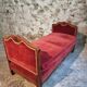 Antique French Louis XV style daybed – single bed – adjustable leg – beech frame – circa 1880–1920