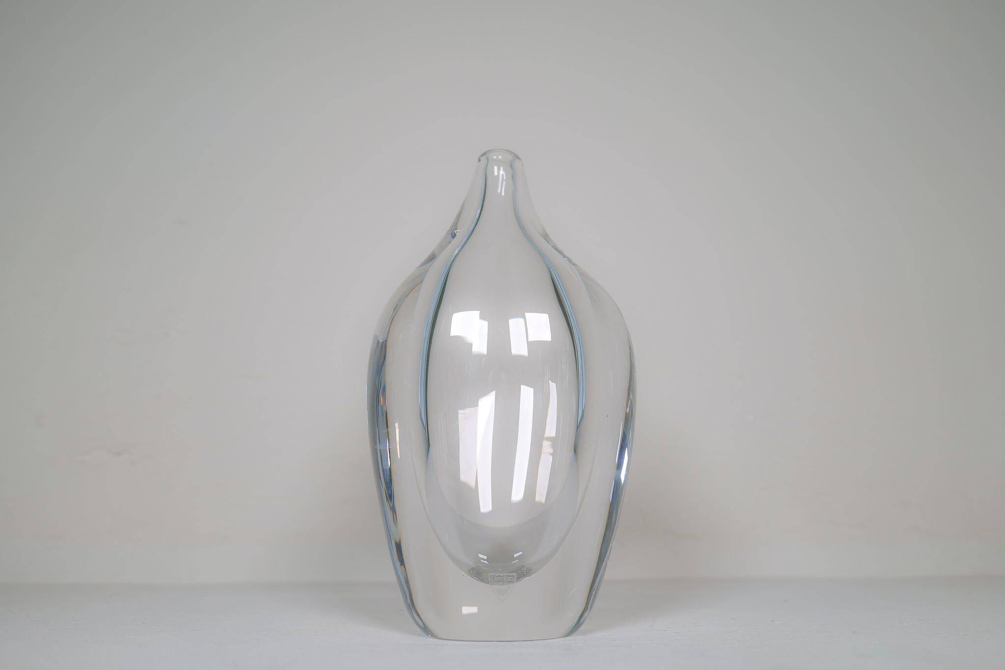 Modern Scandinavian glass vases Orrefors Erika Lagerbielke, Sweden