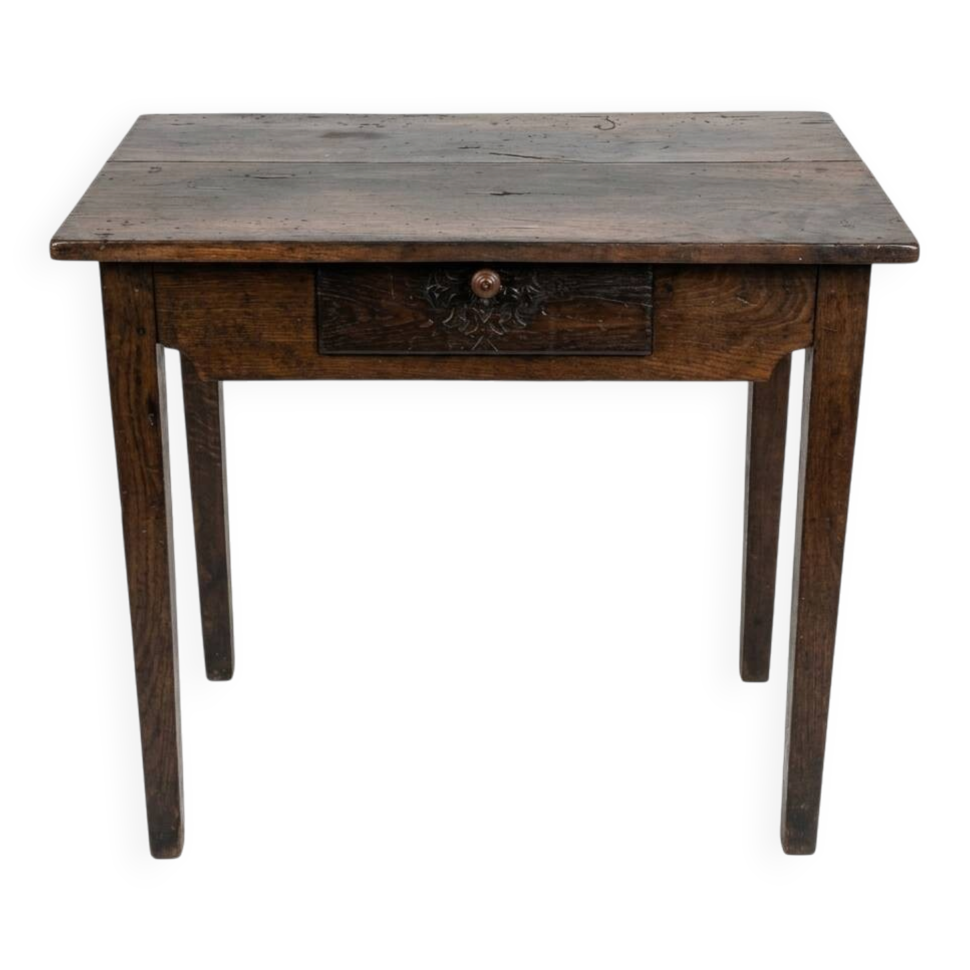 19th Century Solid Walnut Campaign Table – Console or Occasional Desk
